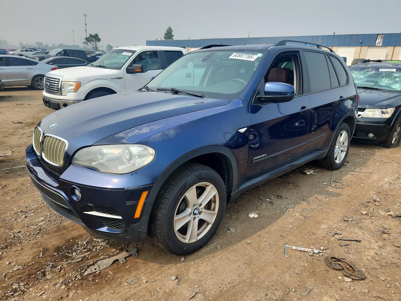 2012 Bmw X5 Xdrive35d Blue vin: 5UXZW0C53CL667630