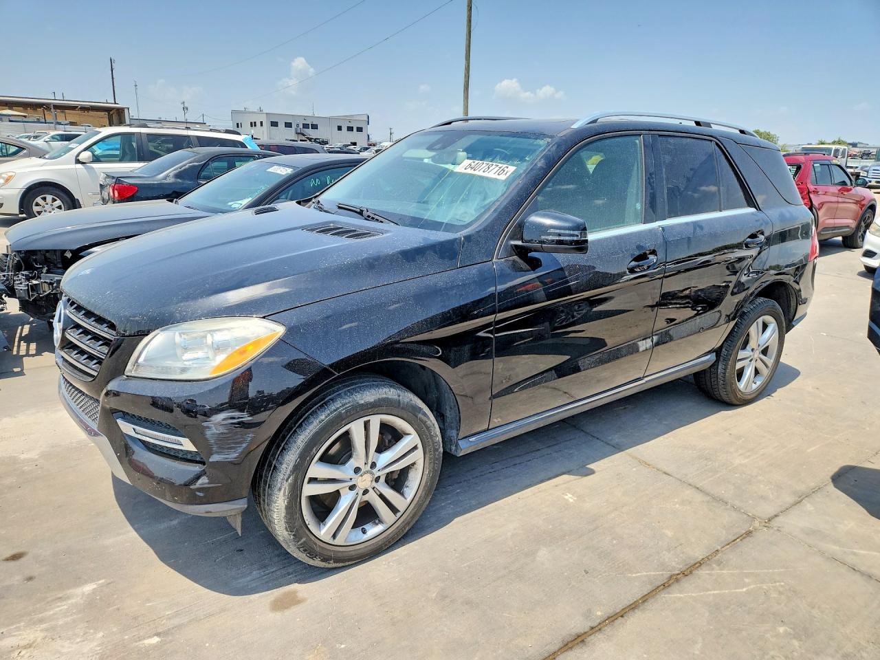 2015 Mercedes-benz Ml 350 Black vin: 4JGDA5JB7FA584925