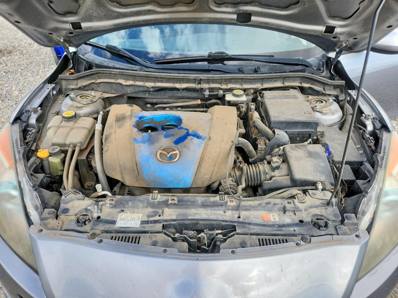 2013 Mazda 3 I Silver vin: JM1BL1U7XD1813066