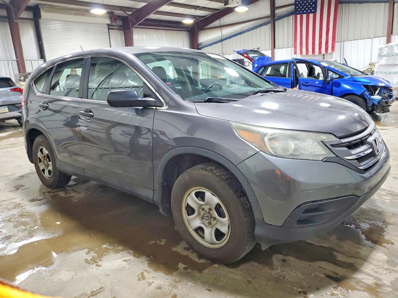 2013 Honda Cr-v Lx Gray vin: 2HKRM4H34DH687753