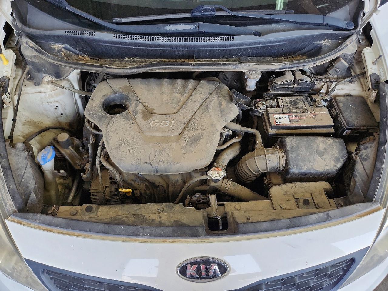2012 Kia Rio Lx White vin: KNADM4A30C6033584