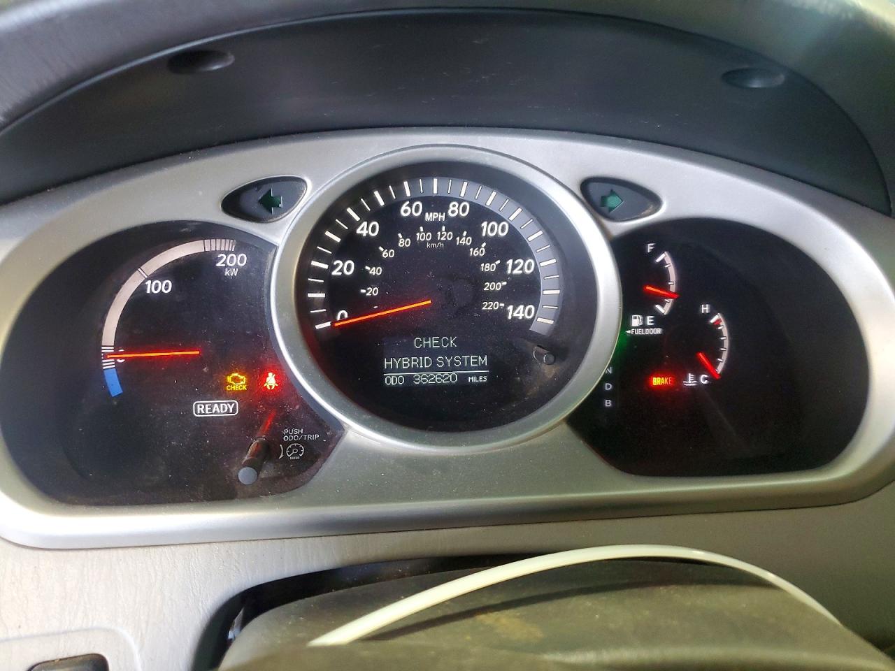2006 Toyota Highlander Hybrid Black vin: JTEEW21A260015109