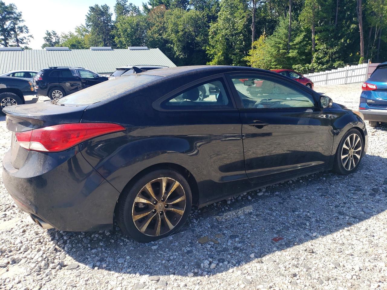 2013 Hyundai Elantra Coupe Se Black vin: KMHDH6AE2DU002768