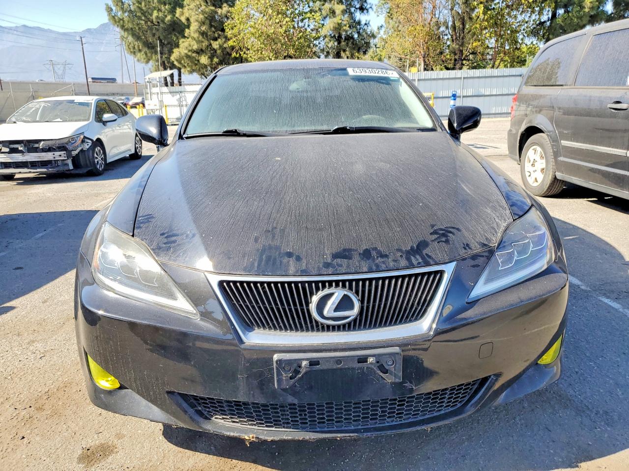 2008 Lexus Is 350 Black vin: JTHBE262185020768