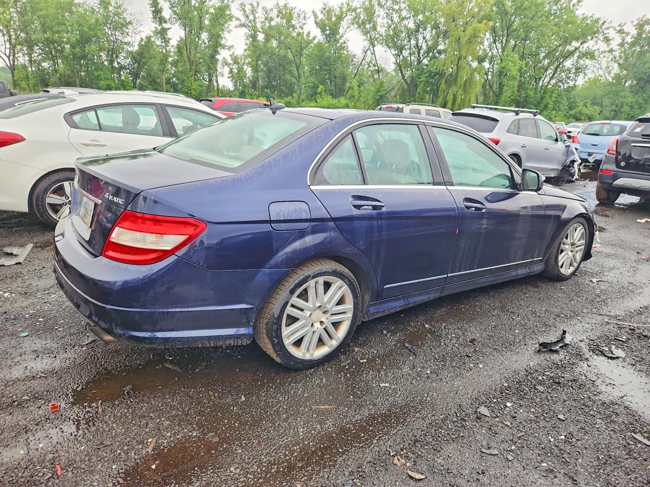 2009 Mercedes-benz C 300 4matic Blue vin: WDDGF81X29R084506