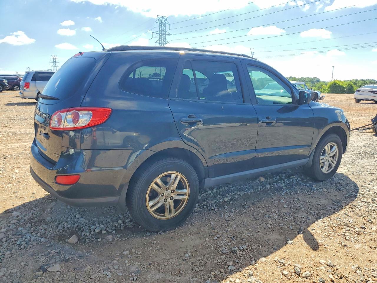 2012 Hyundai Santa Fe Gls Синий vin: 5XYZGDAB8CG103580