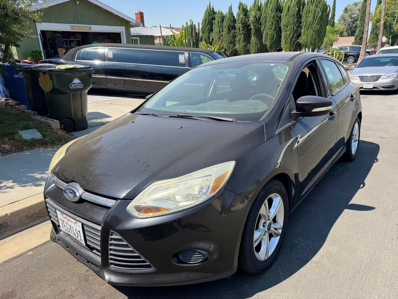 2014 Ford Focus Se Black vin: 1FADP3K22EL198461