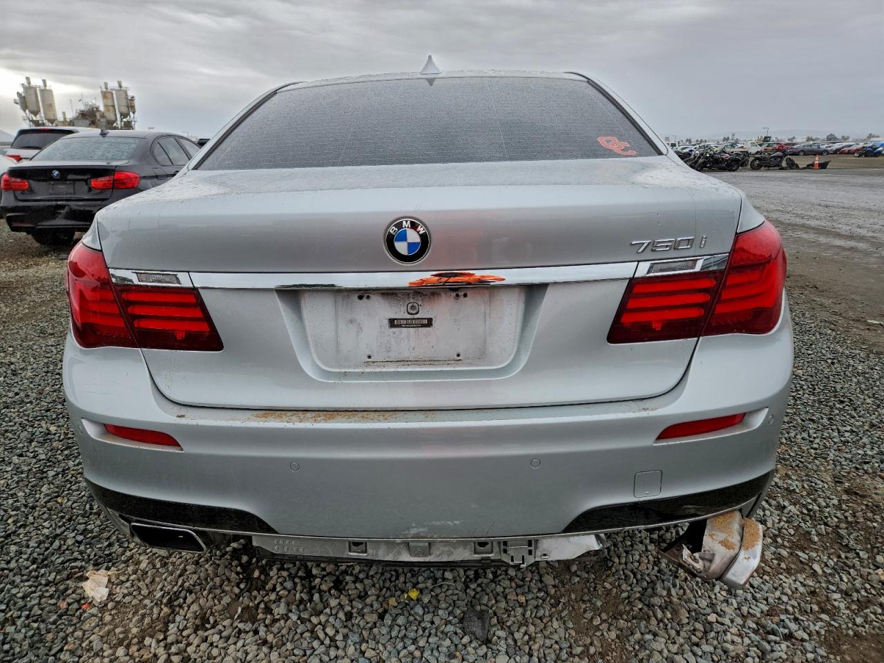 2015 Bmw 750 I Silver vin: WBAYA8C50FD825489