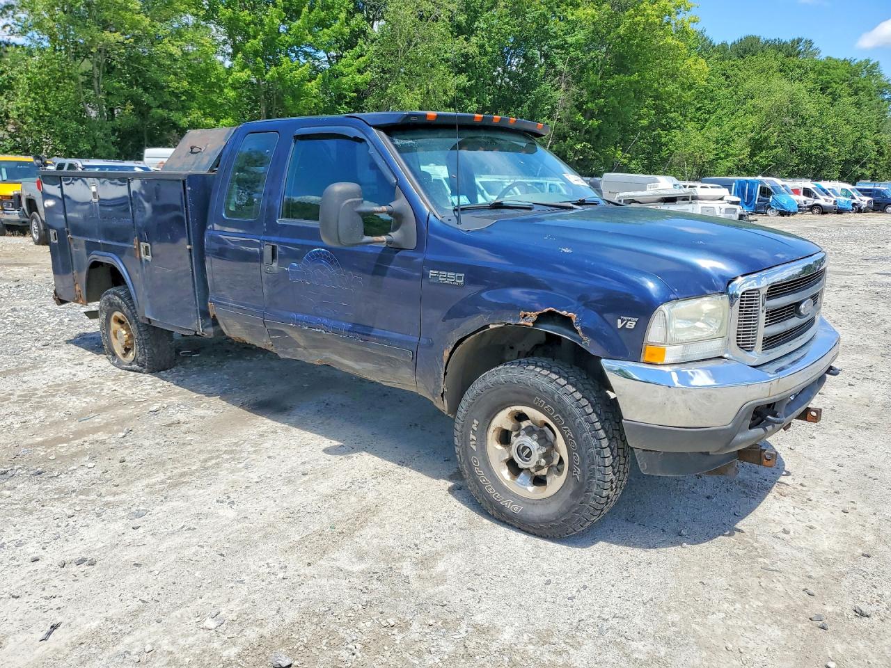 2002 Ford F250 Super Duty Blue vin: 1FTNX21LX2EA59679