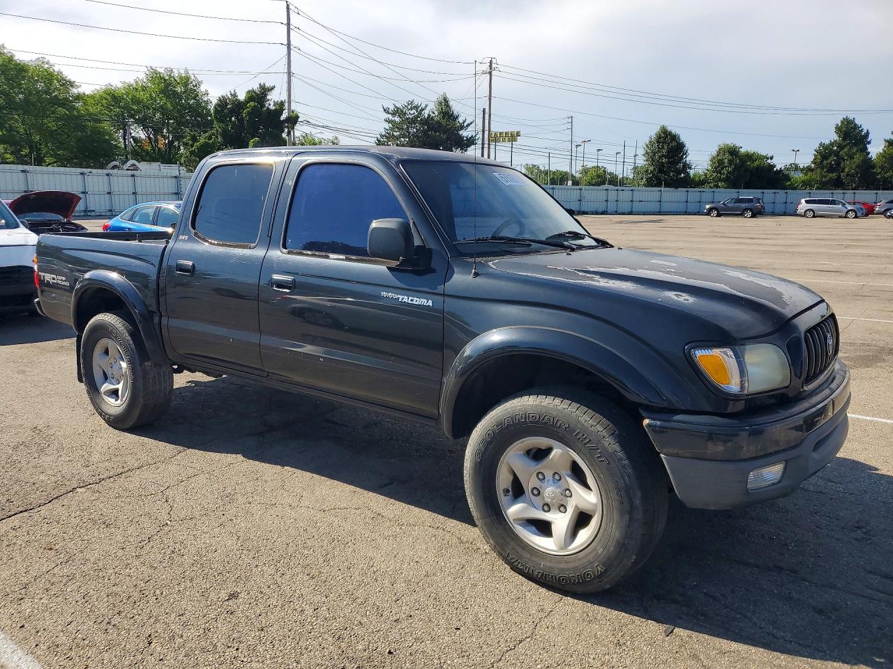 2002 Toyota Tacoma Double Cab Black vin: 5TEHN72N42Z092769