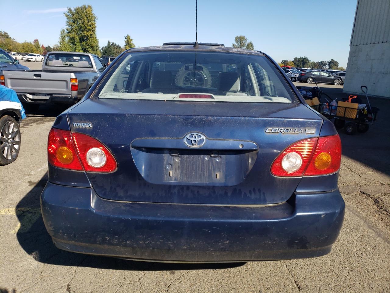 2004 Toyota Corolla Ce Blue vin: 1NXBR32E14Z221626