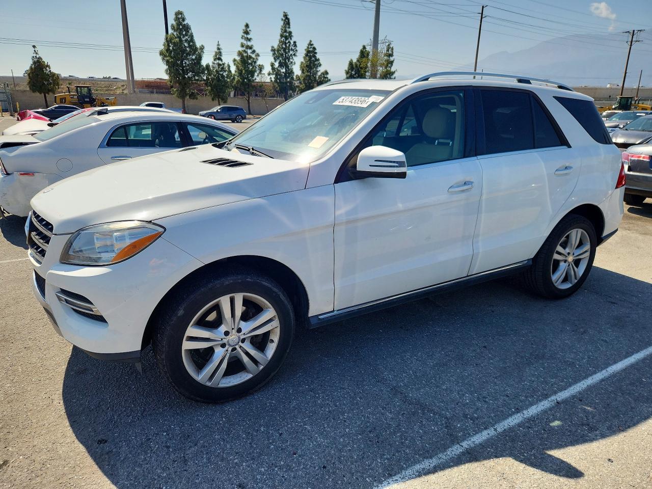 2015 Mercedes-benz Ml 350 White vin: 4JGDA5JB6FA550278