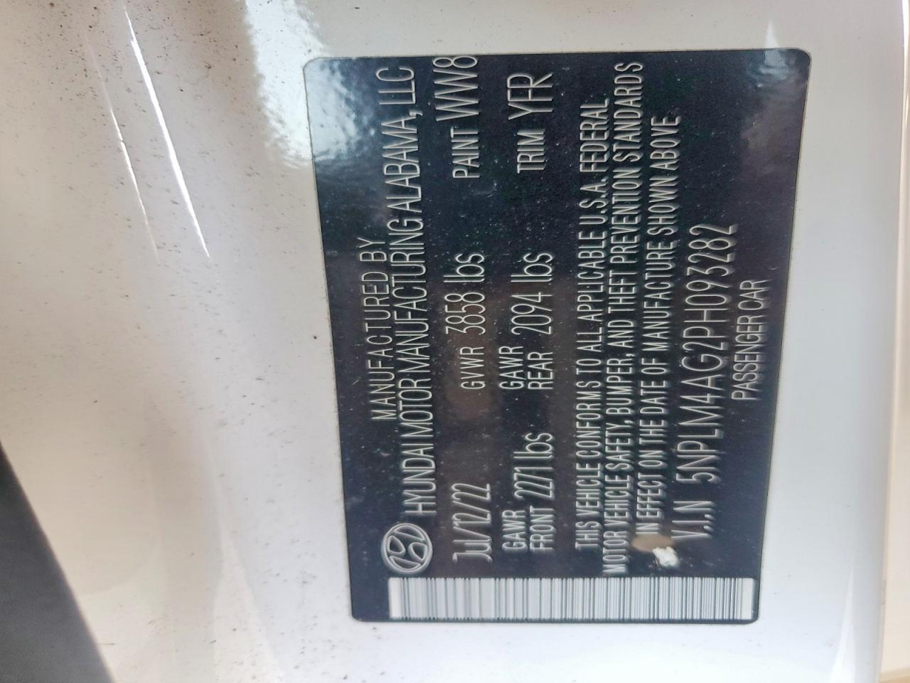 2023 Hyundai Elantra Sel White vin: 5NPLM4AG2PH093282