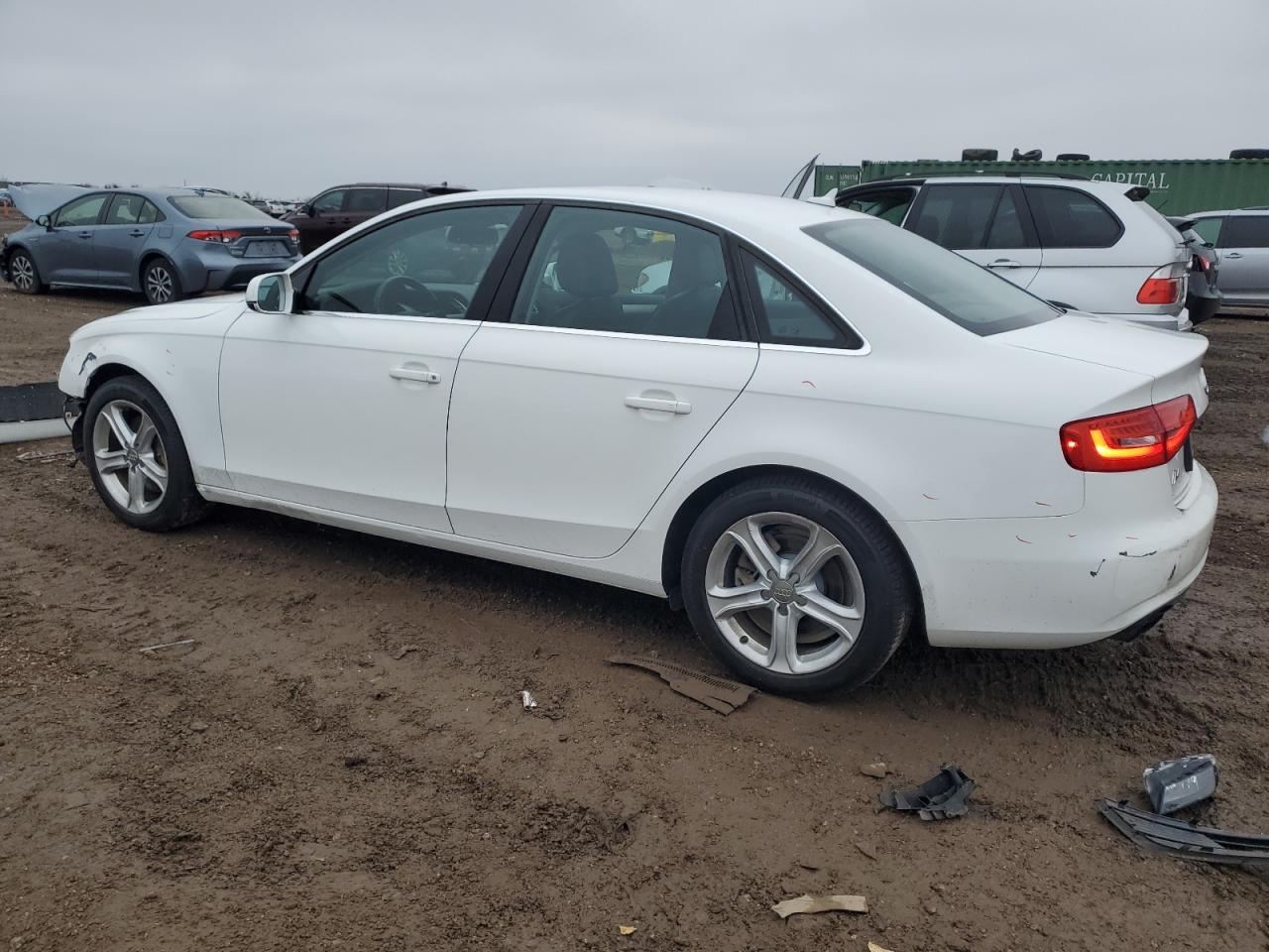 2013 Audi A4 Premium White vin: WAUBFAFL5DN023407