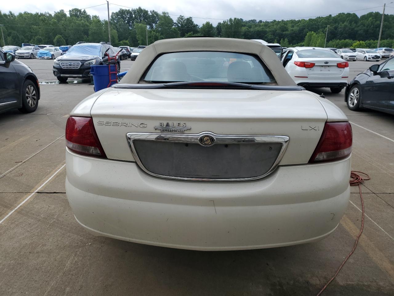2002 Chrysler Sebring Lxi White vin: 1C3EL55R72N309234