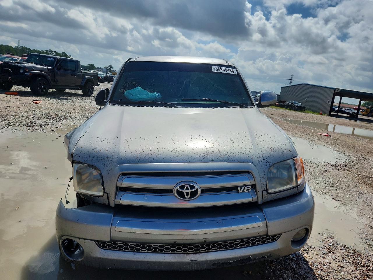 2004 Toyota Tundra Access Cab Sr5 Silver vin: 5TBRT34124S448979