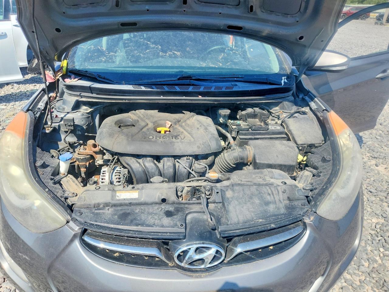2012 Hyundai Elantra Limited Gray vin: 5NPDH4AE9CH119121