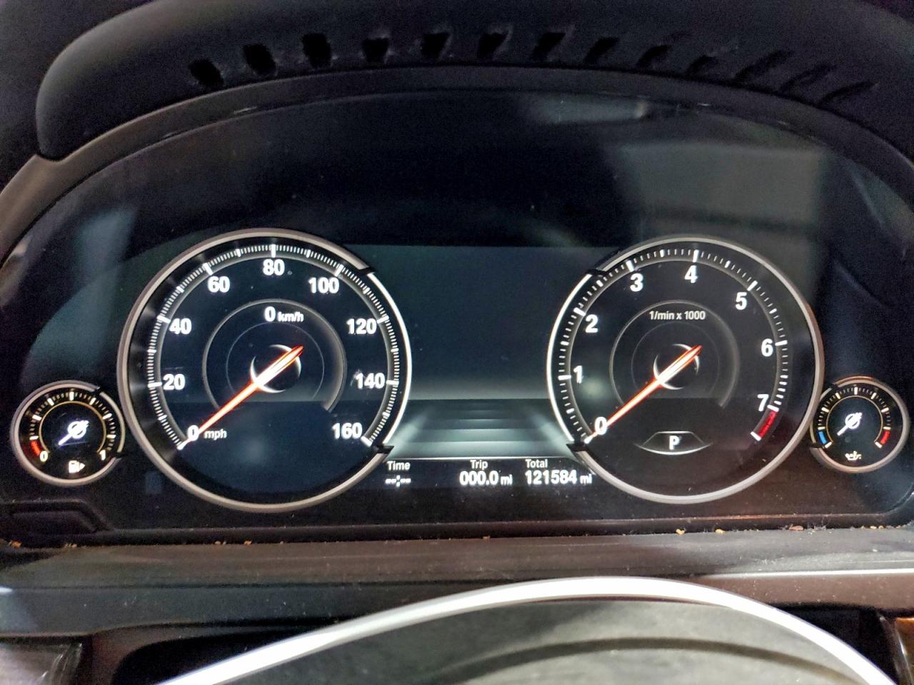 2014 Bmw 750 Li Charcoal vin: WBAYE8C56ED135698