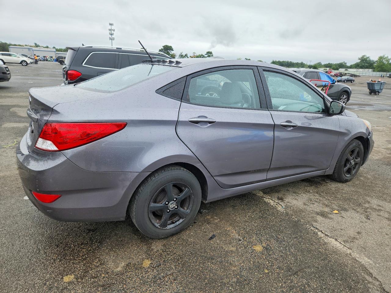 2014 Hyundai Accent Gls Gray vin: KMHCT4AE9EU728787