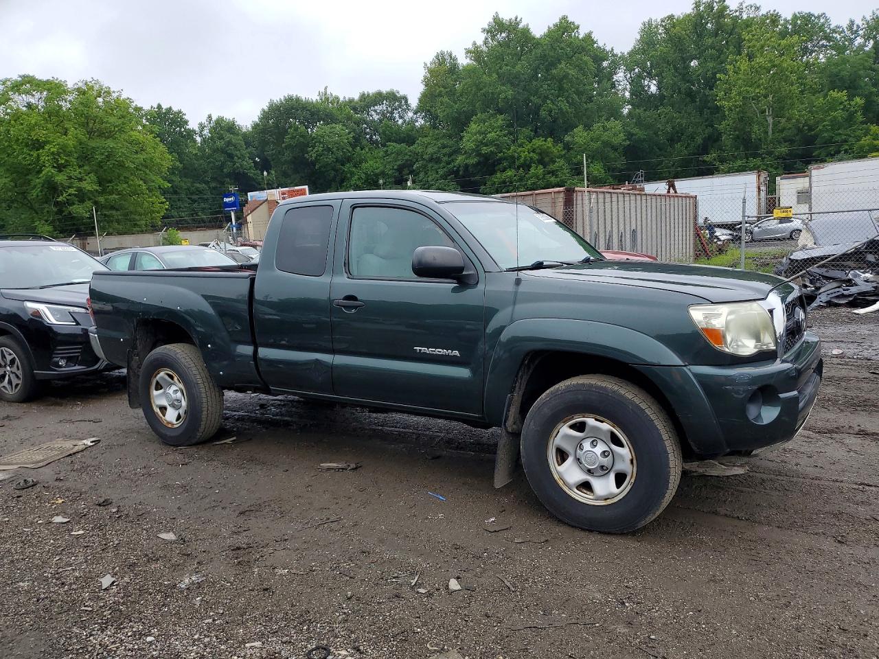 2011 Toyota Tacoma Access Cab Green vin: 5TFUX4EN9BX004731