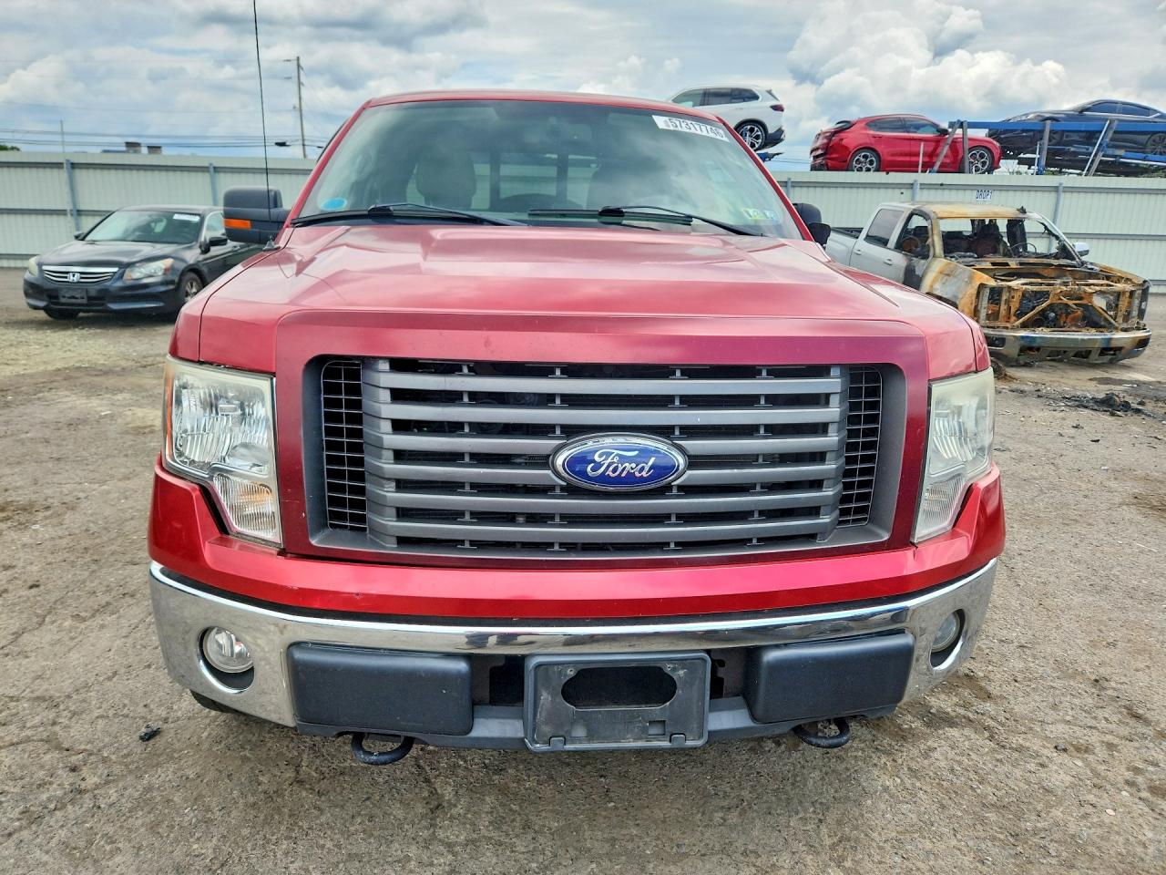 2010 Ford F150 Super Cab Red vin: 1FTFX1EV2AFA60182