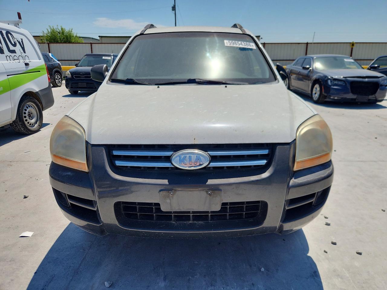 2006 Kia Sportage Lx White vin: KNDJF724667198241
