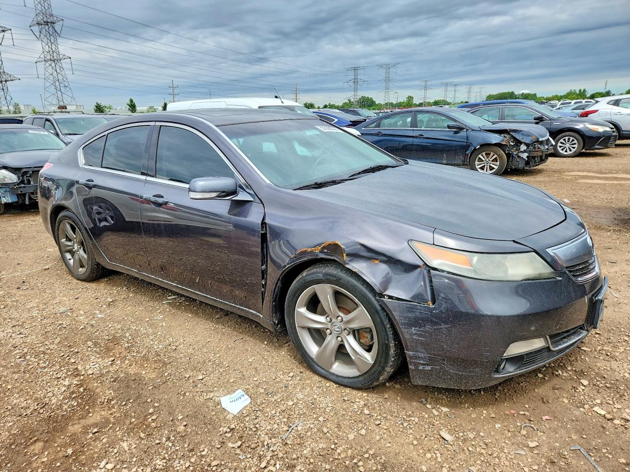 2014 Acura Tl Tech Черный vin: 19UUA9F51EA000615