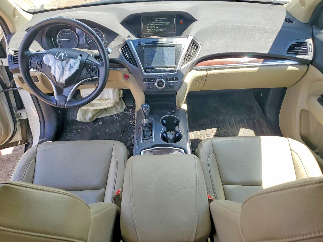 2015 Acura Mdx Technology White vin: 5FRYD4H4XFB021730