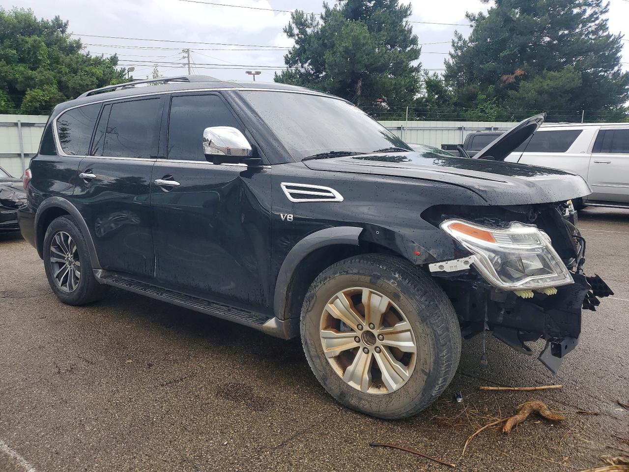 2019 Nissan Armada Sl Black vin: JN8AY2NDXK9093097