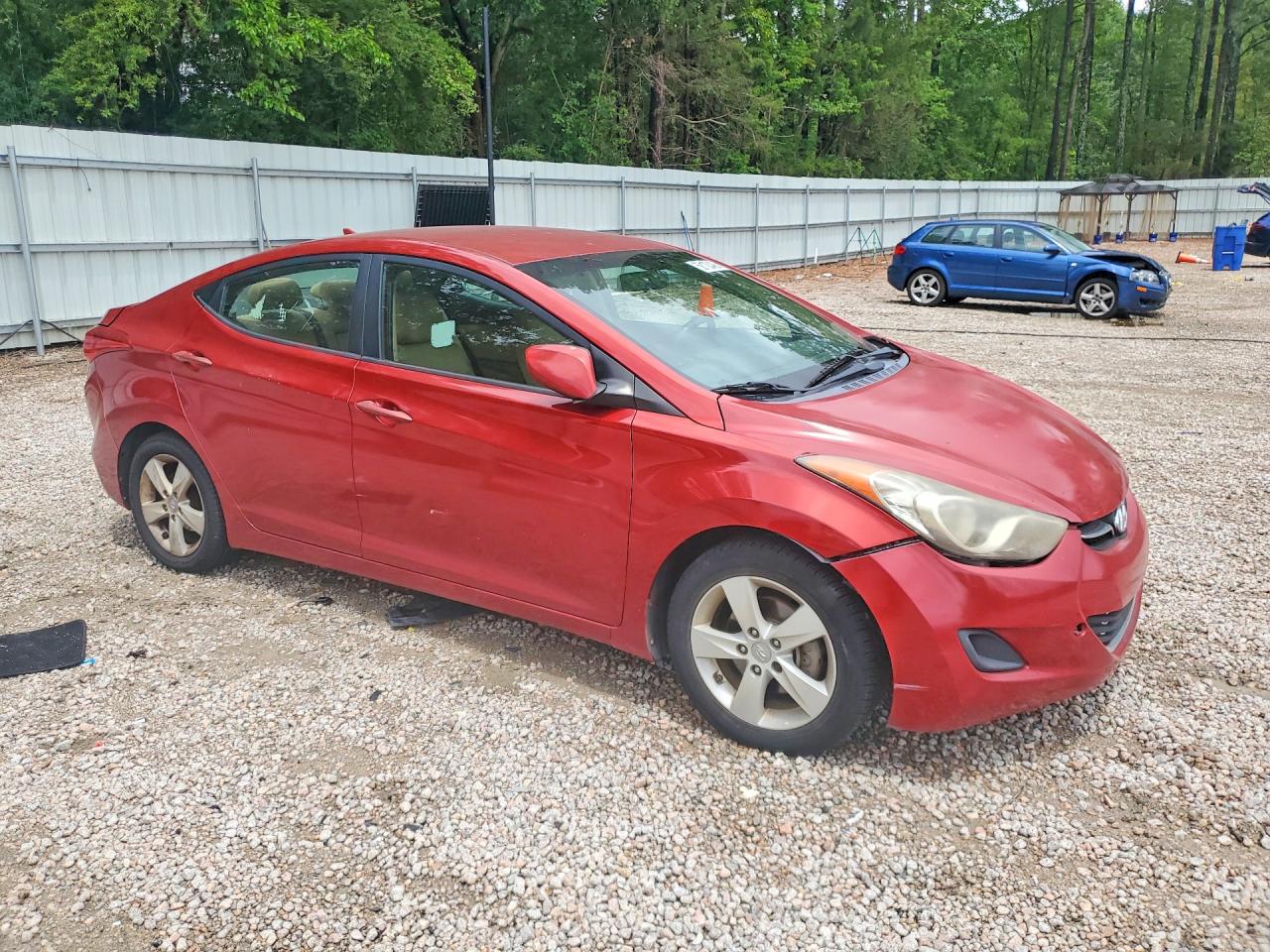 2013 Hyundai Elantra Gls Red vin: KMHDH4AE8DU776544