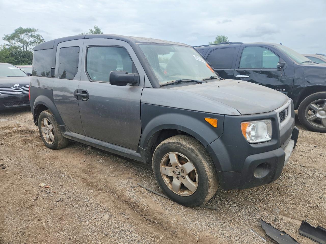 2005 Honda Element Ex Silver vin: 5J6YH17675L005451
