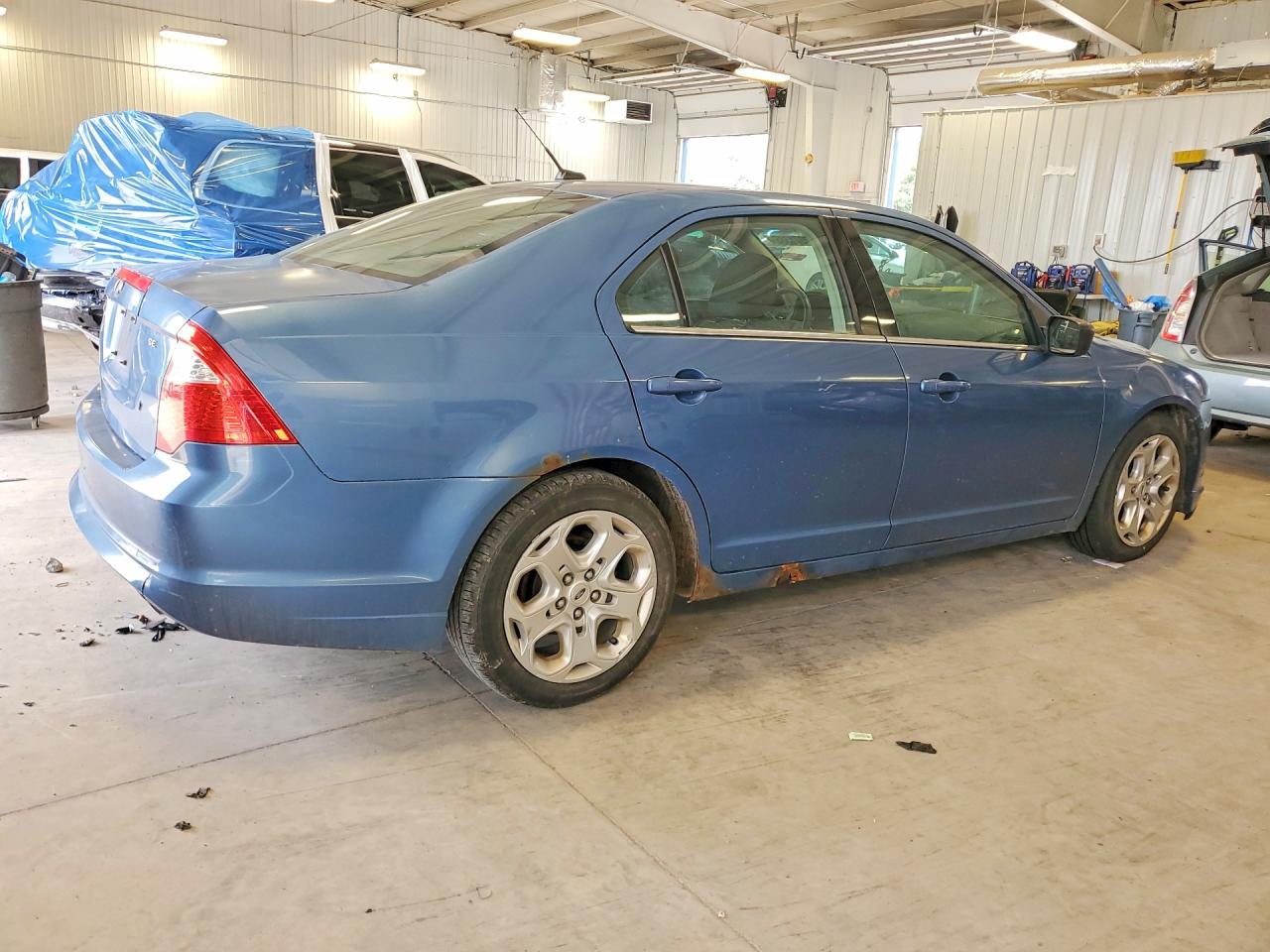 2010 Ford Fusion Se Blue vin: 3FAHP0HA5AR400669