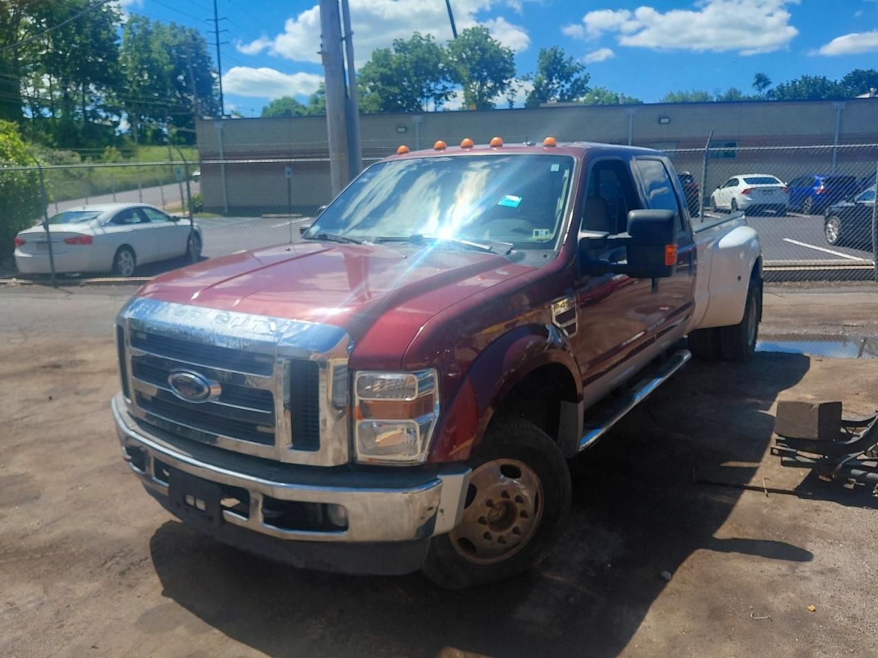 2008 Ford F450 Super Duty Burgundy vin: 1FTXW43R68EC51991