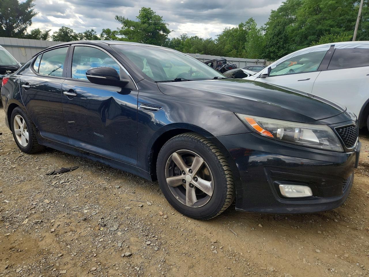 2015 Kia Optima Lx Black vin: 5XXGM4A78FG486635