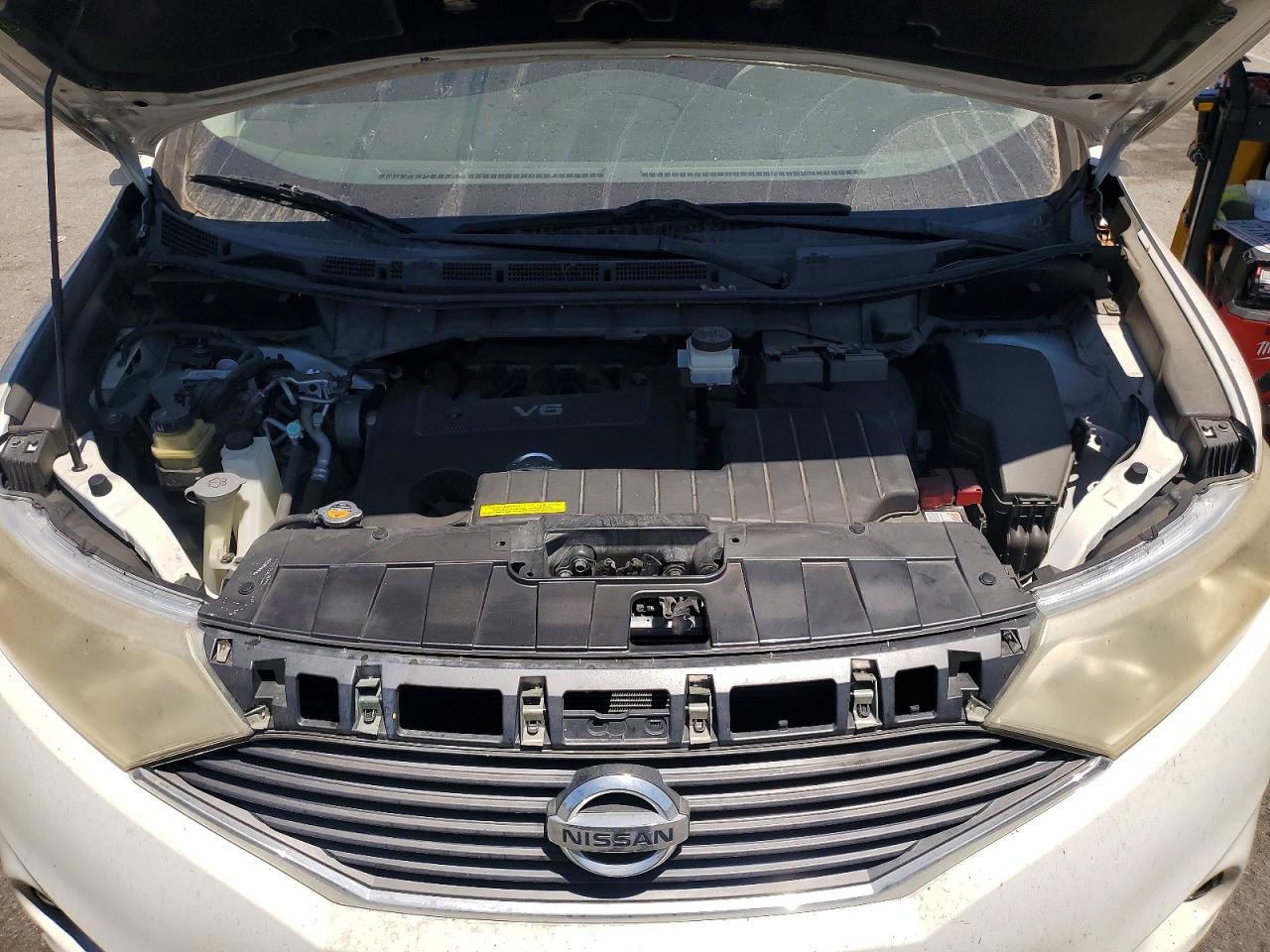 2012 Nissan Quest 3.5 S White vin: JN8AE2KP1C9049174