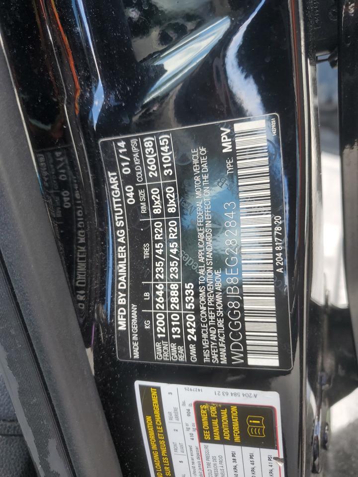 2014 Mercedes-benz Glk 350 4matic Black vin: WDCGG8JB8EG282843