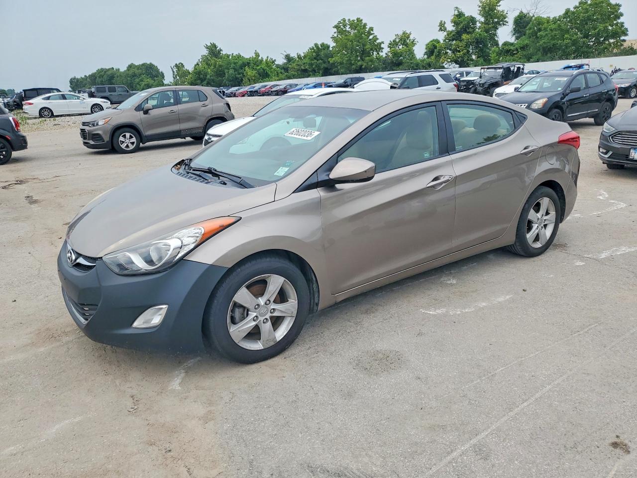 2013 Hyundai Elantra Gls Gray vin: 5NPDH4AE4DH387785