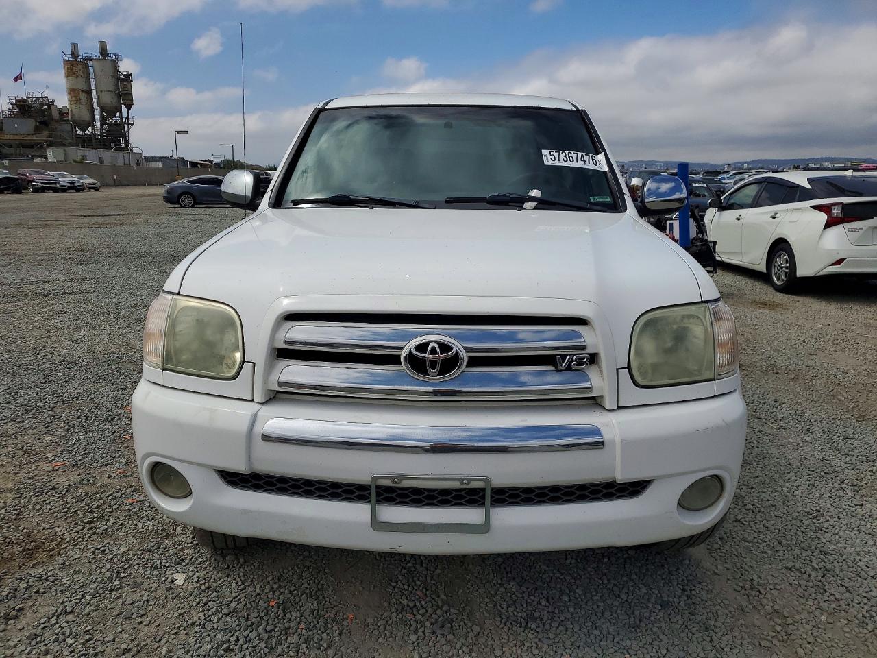 2006 Toyota Tundra Double Cab Sr5 White vin: 5TBDT44156S518932