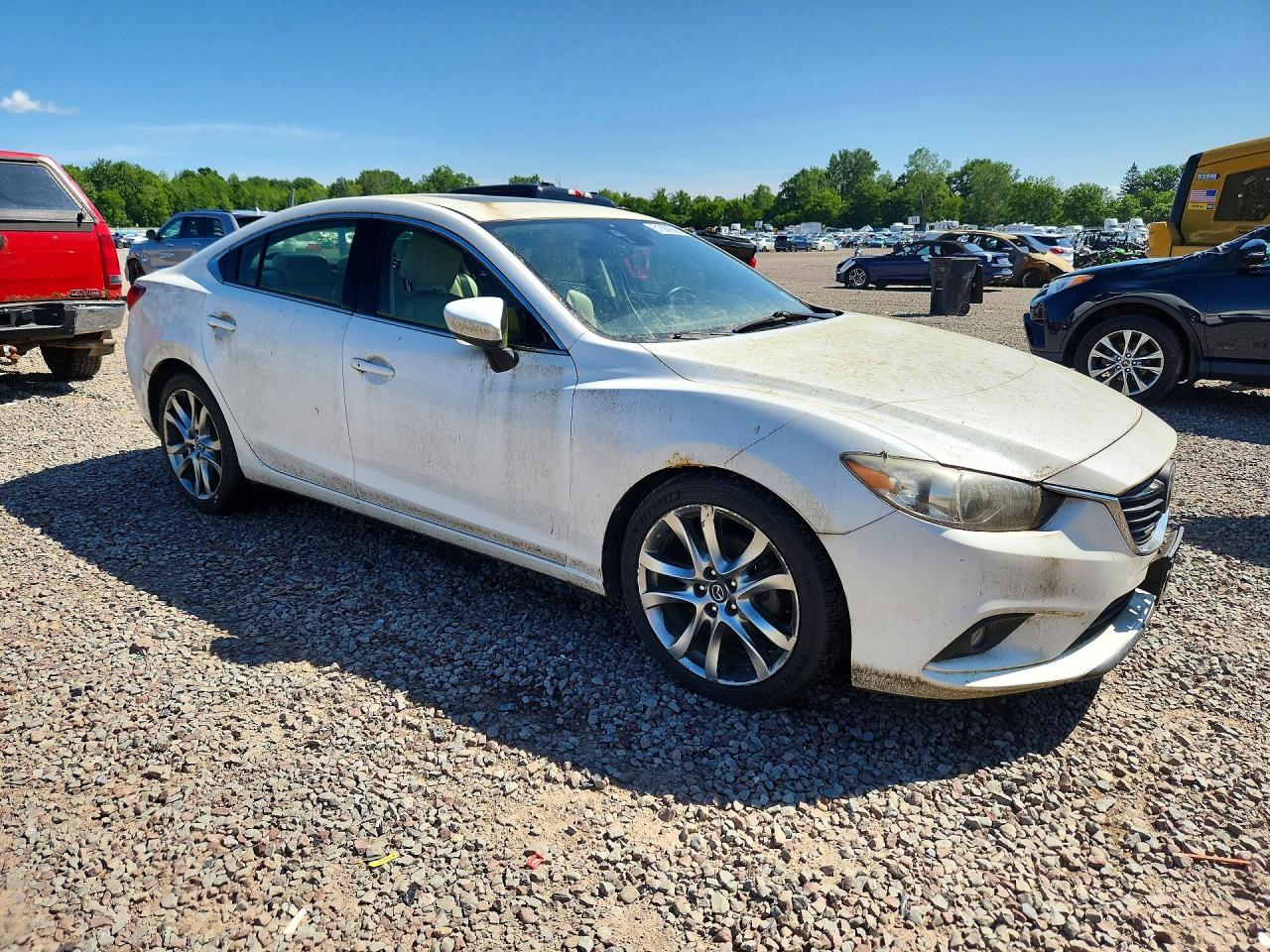 2014 Mazda 6 Grand Touring White vin: JM1GJ1W63E1124214