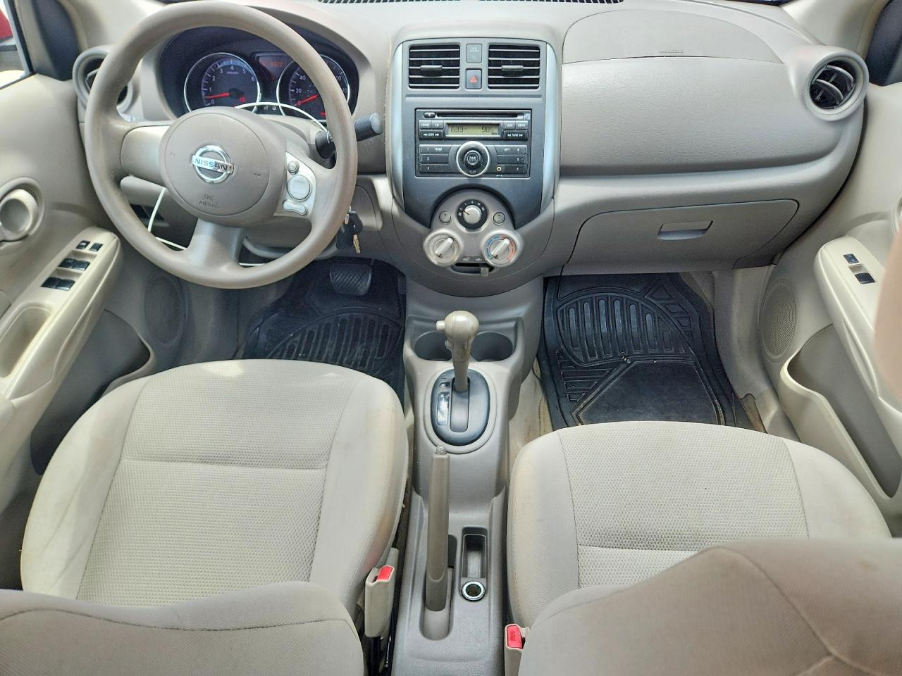 2012 Nissan Versa 1.6 S Red vin: 3N1CN7AP8CL847068