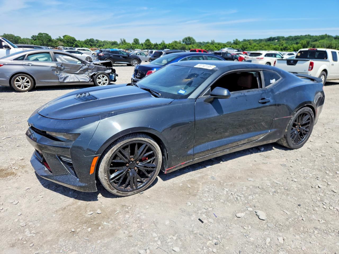 2018 Chevrolet Camaro Ss Серый vin: 1G1FF1R73J0146157