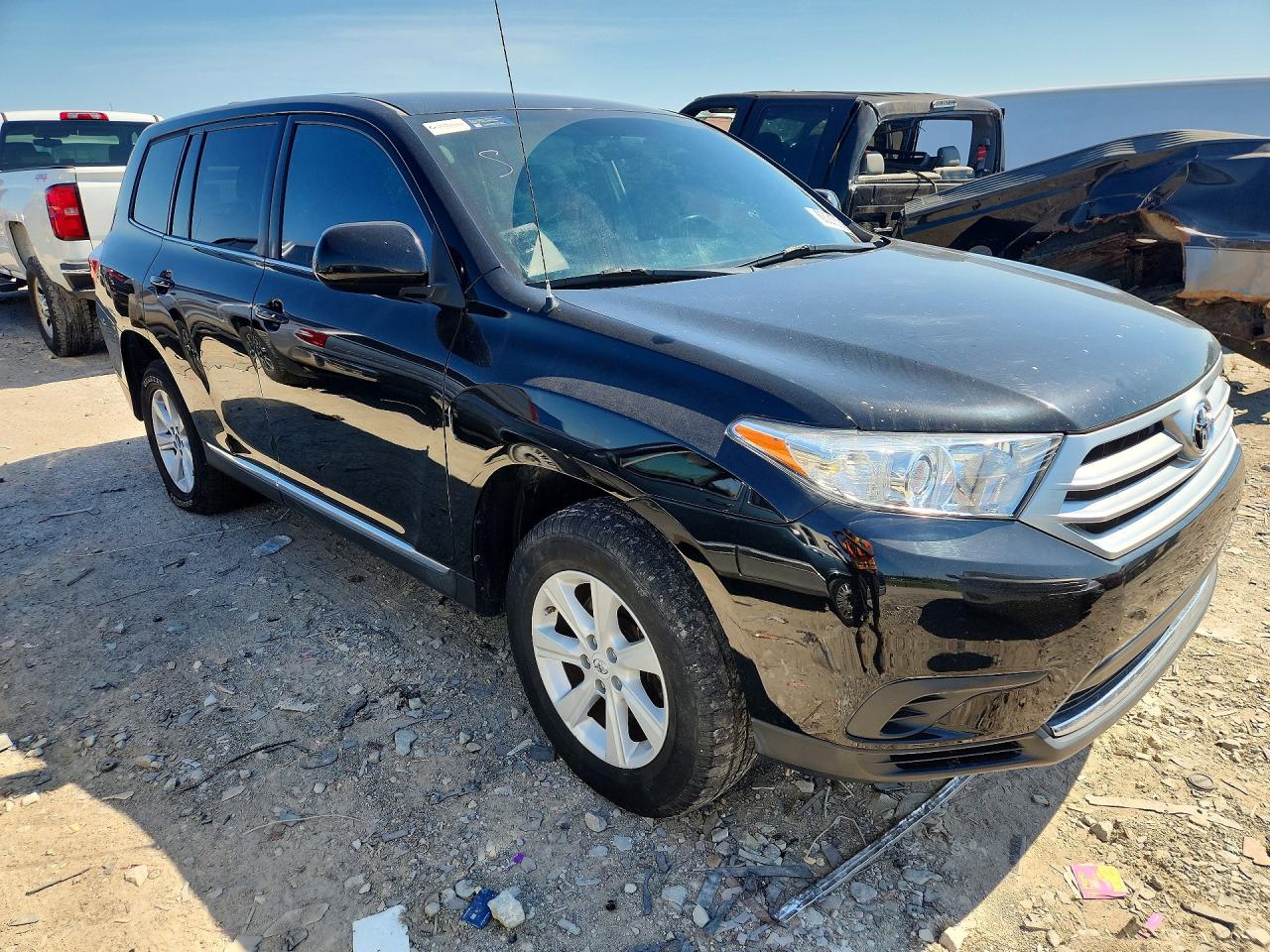 2012 Toyota Highlander Base Black vin: 5TDZA3EHXCS025591