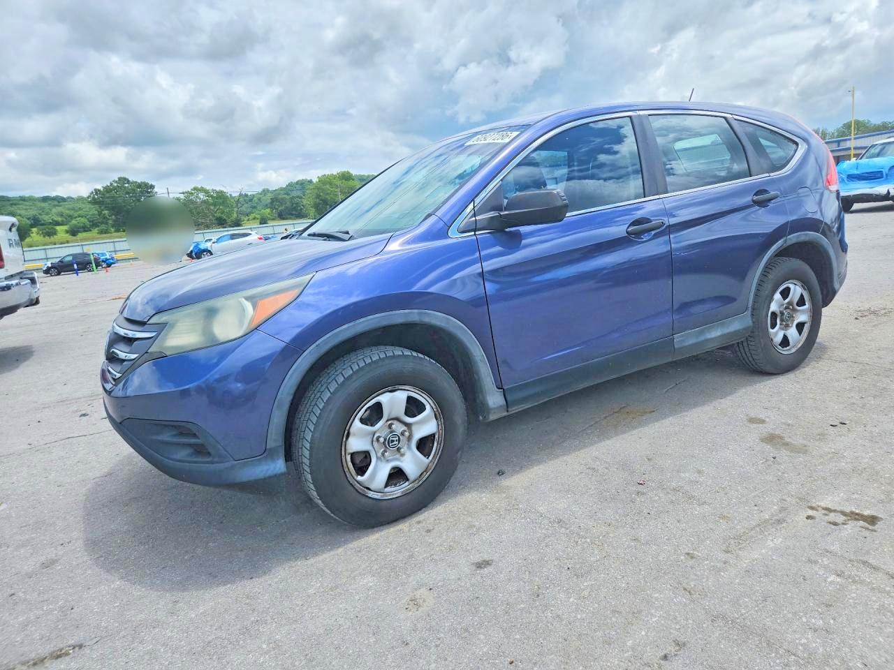 2014 Honda Cr-v Lx Blue vin: 3CZRM3H34EG701469