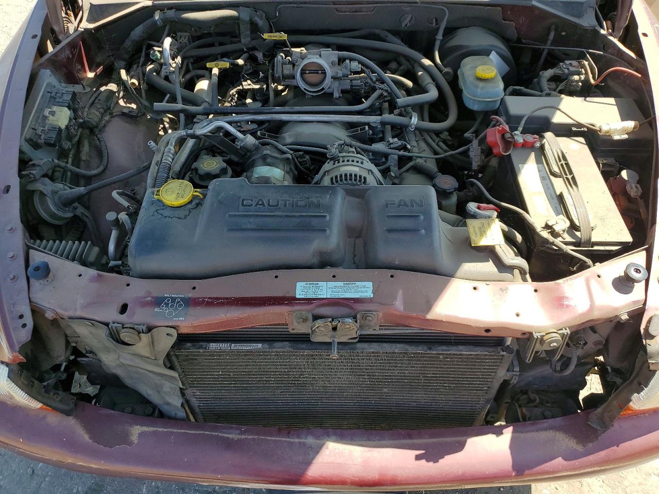 2001 Dodge Durango Burgundy vin: 1B4HR28N61F538685