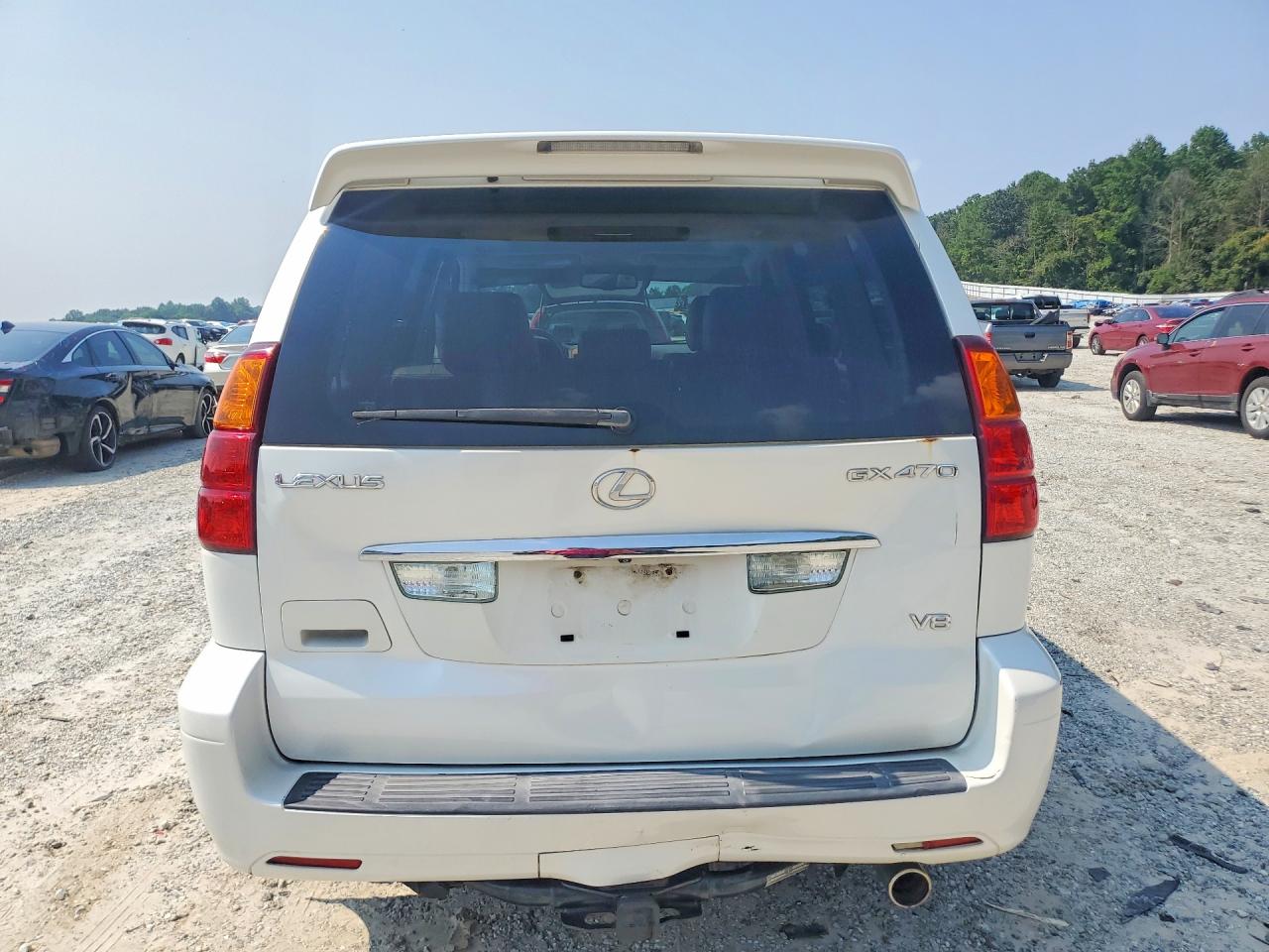 2007 Lexus Gx 470 White vin: JTJBT20X270135089