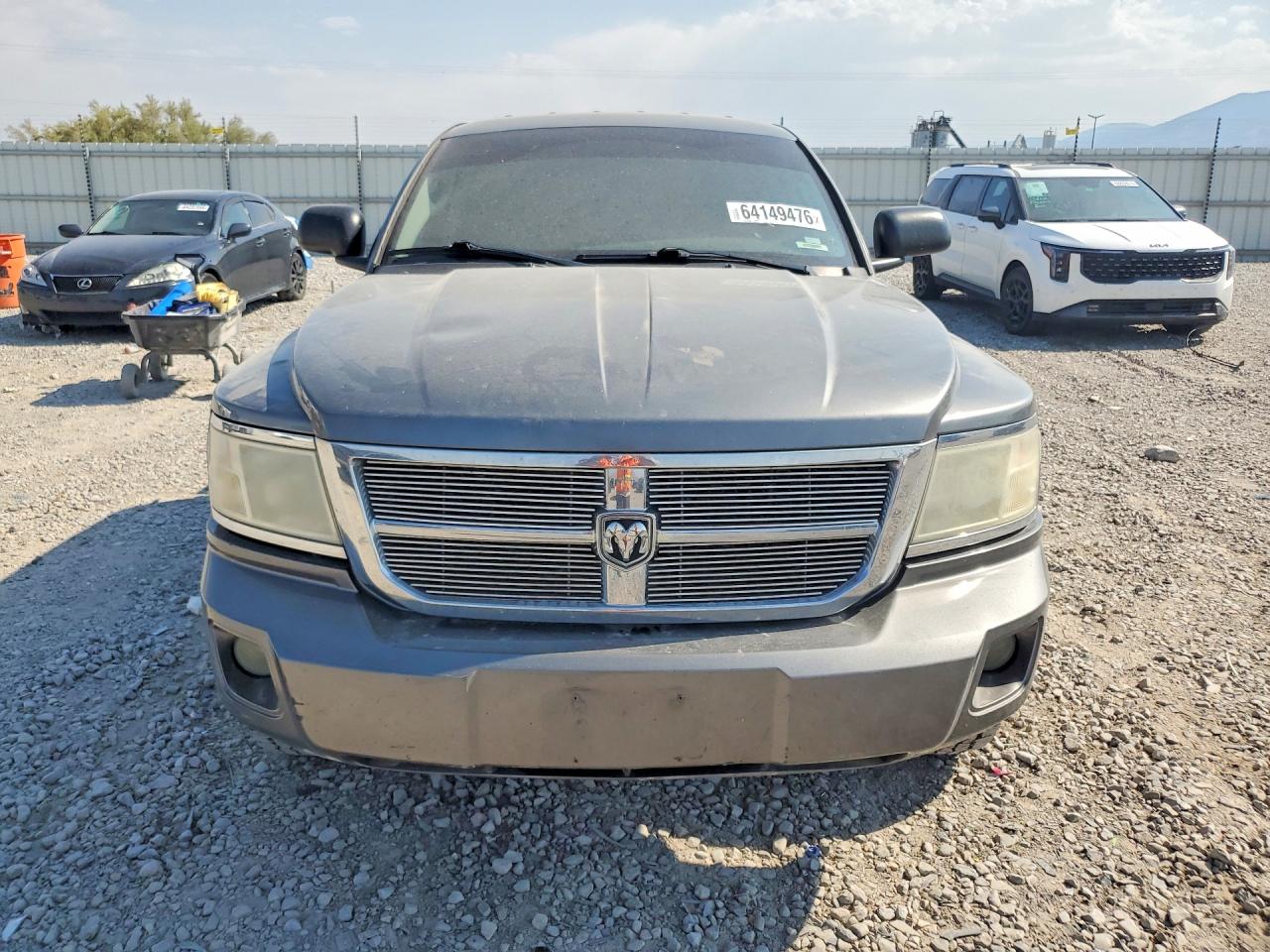 2008 Dodge Dakota Quad Slt Gray vin: 1D7HW48K58S626888