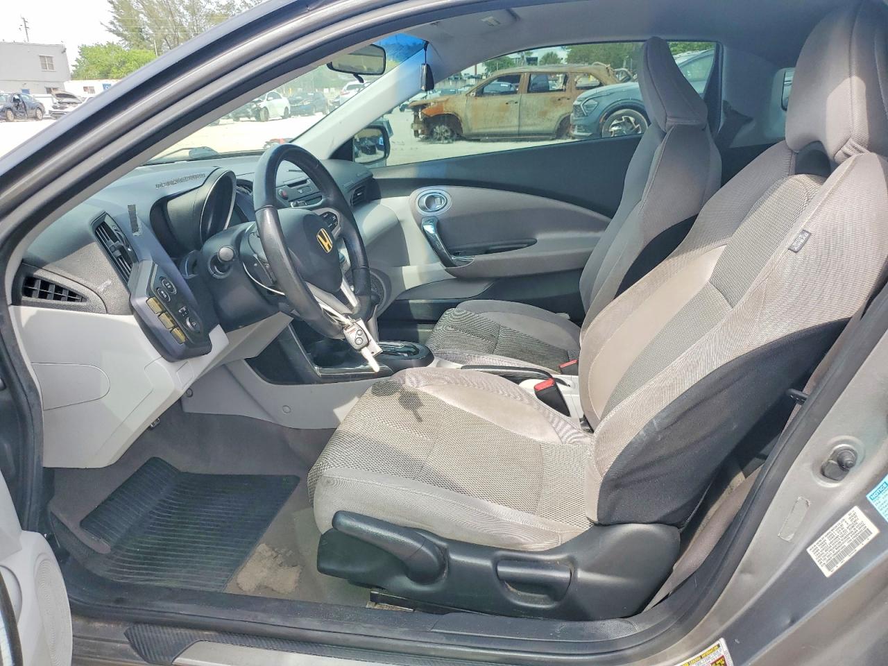 2011 Honda Cr-z Ex Gray vin: JHMZF1D65BS014864