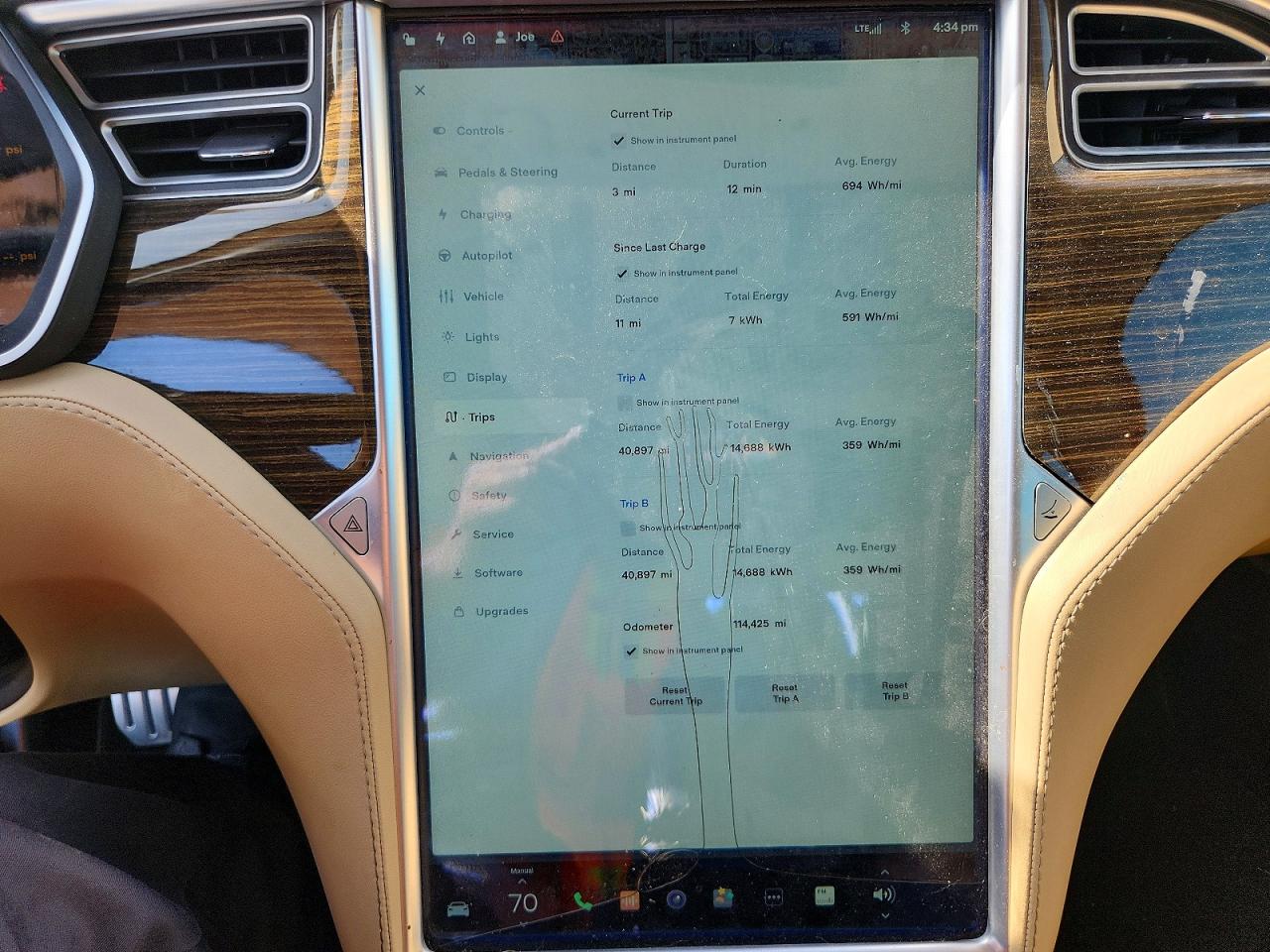 2015 Tesla Model S 85d Gray vin: 5YJSA1H21FFP76259