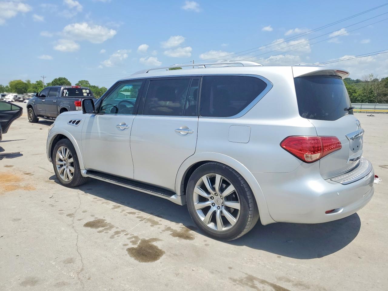 2012 Infiniti Qx56 Base Silver vin: JN8AZ2NE8C9018499