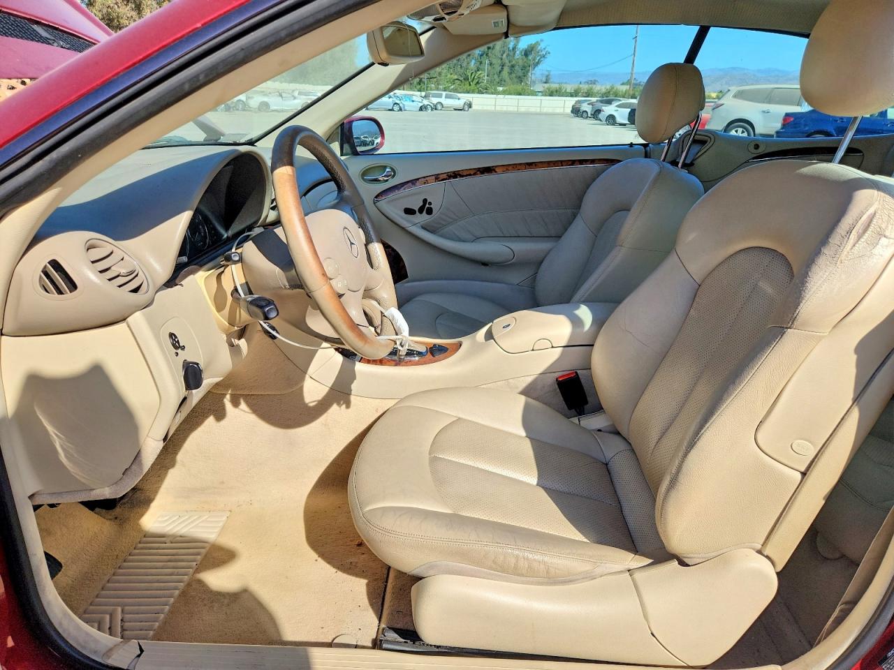 2004 Mercedes-benz Clk 500 Red vin: WDBTK75G14T005040